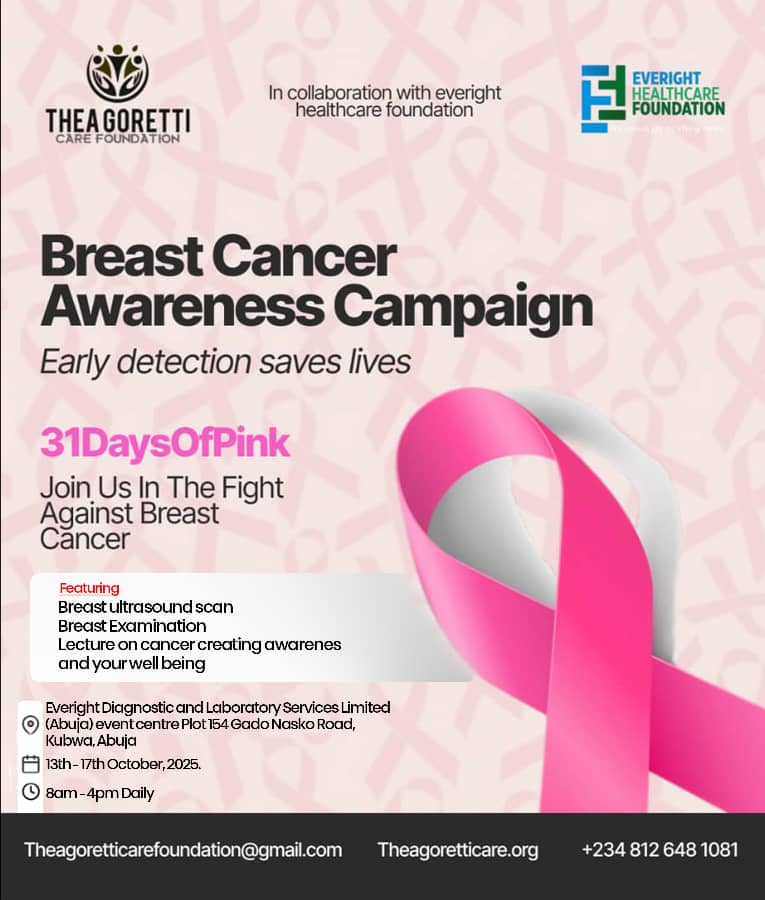 Thea Gorreti image for breast cancer awareness.